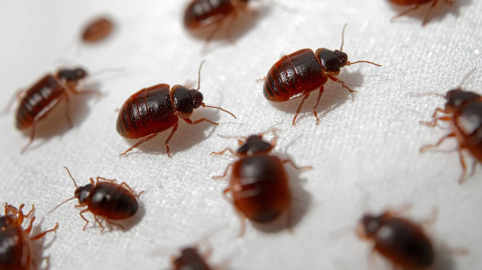 infestation de punaise de lit sur un matelas