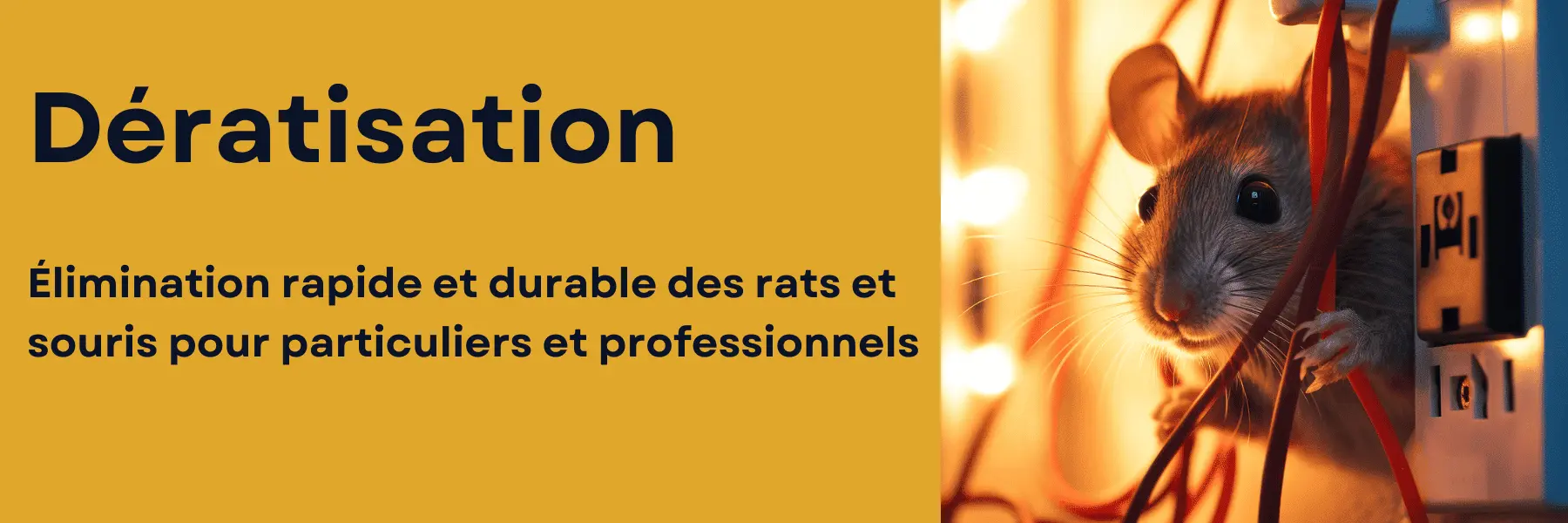 image de rat dans des câbles électriques