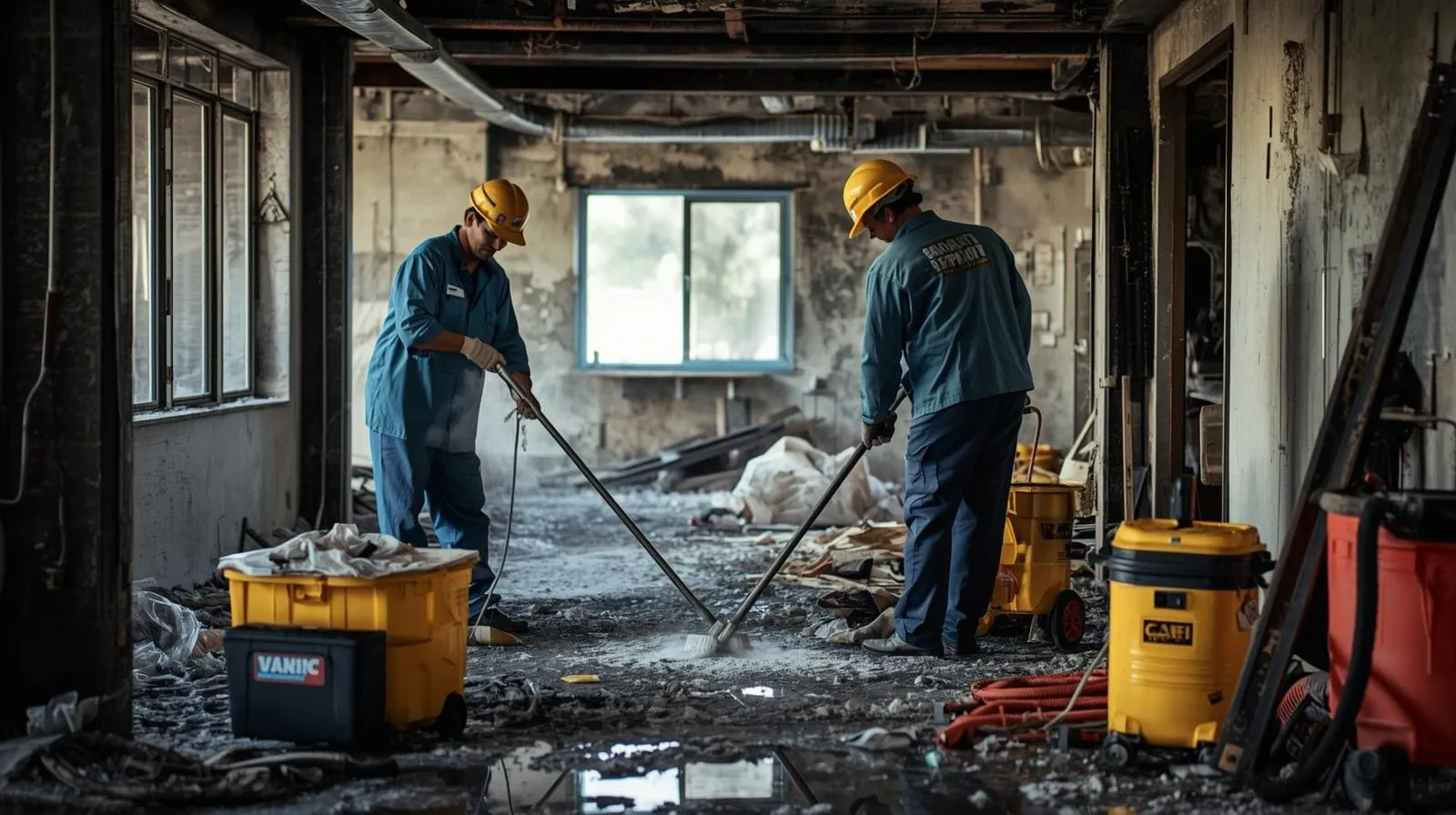 service de nettoyage après incendie