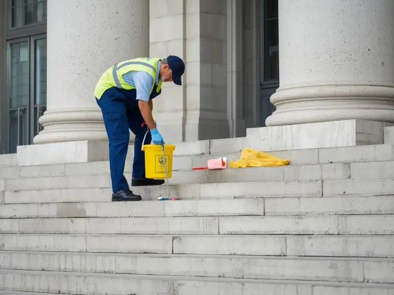 nettoyage d'escalier