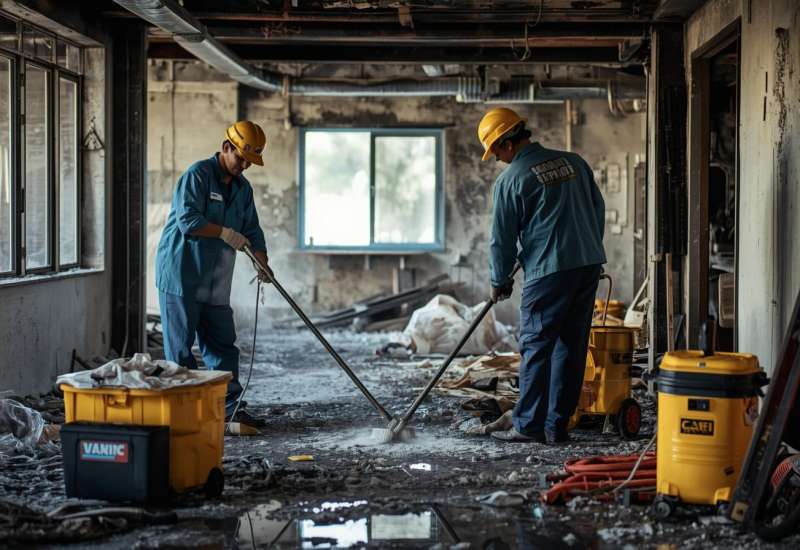 services de nettoyages spécifiques après sinistre ou incendie.